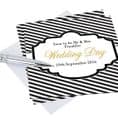 Personalised Art Deco Striped Pack of 20 Cards